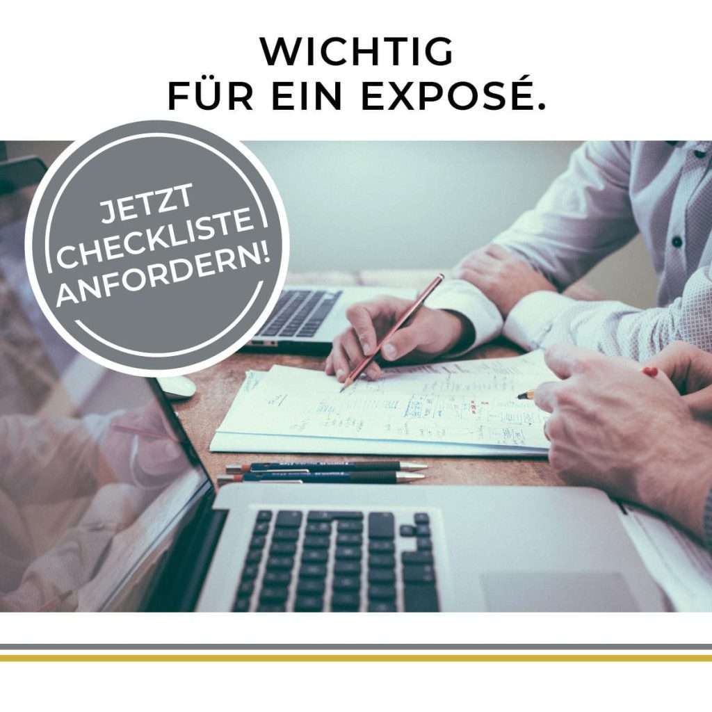 Ein gutes ImmobilienexposĂ© erstellen: Die Checkliste fĂŒr Essen Beitragsbild: Was fĂŒr ein gutes ExposĂ© wichtig ist beim Immobilienverkauf